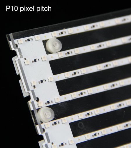 transparent-P10-LED-adhesive-detail